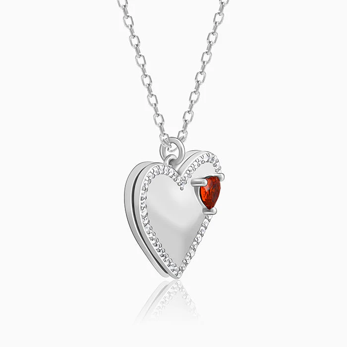 Silver You're the Love of My Life Pendant With Link Chain - Image 6