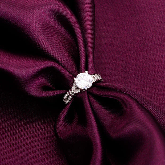 Silver Zircon Studded Ring - Image 3