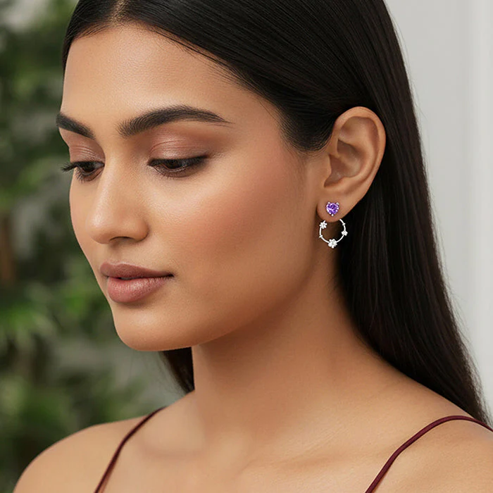 Silver Stuck on You Earrings - Image 6