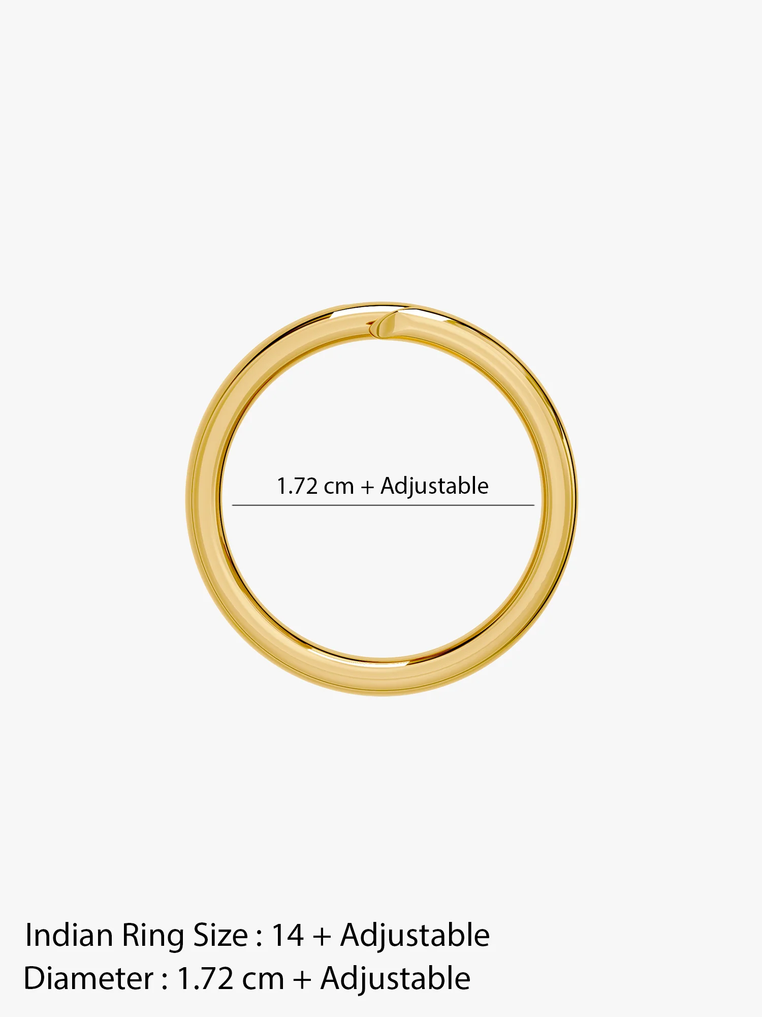 Spiral Gold Plated Out Ring (Size 14) - Image 6