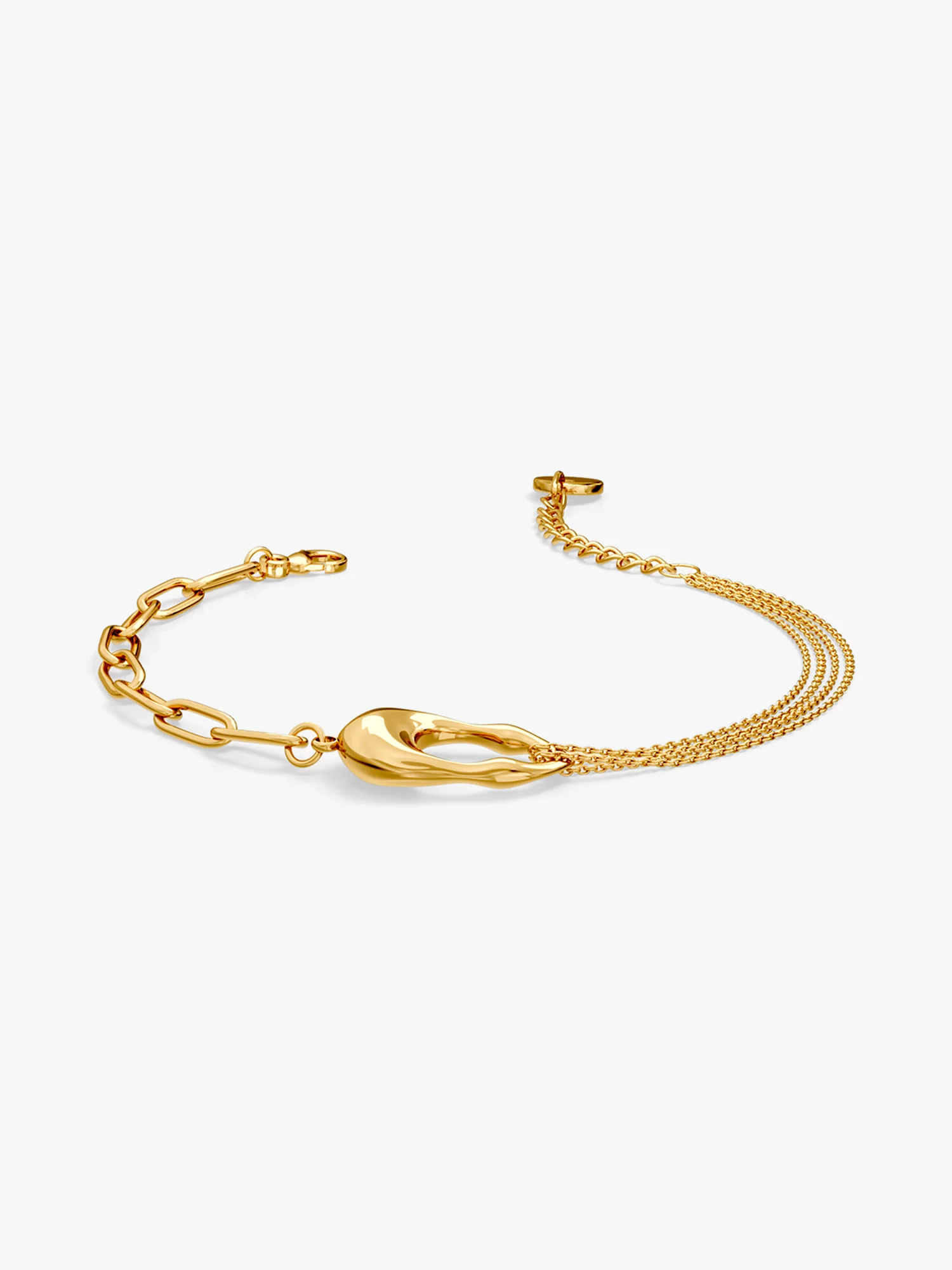 Split Energy Gold Plated Bracelet - Image 4