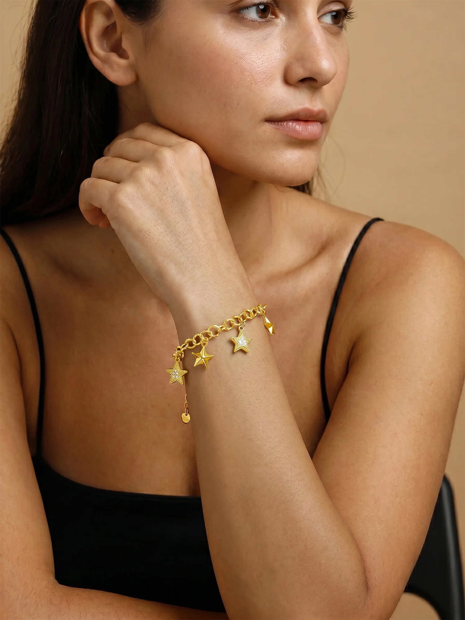 Star Drip Gold Plated Bracelet - Image 3