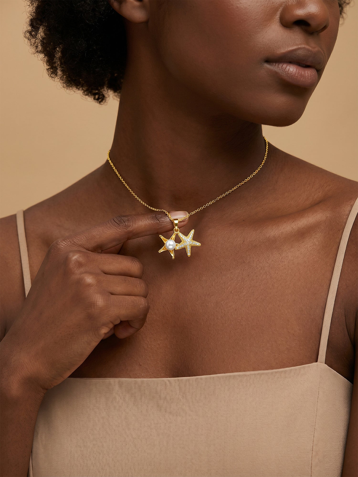 Star Girl Gold Plated Necklace - Image 2