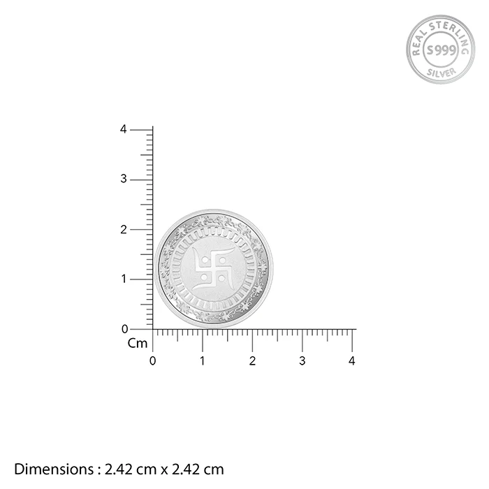 Silver Swastik Coin (5g) - Image 4