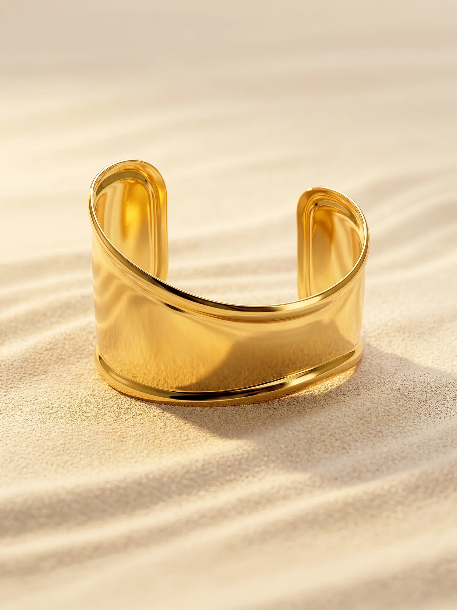 Thick Girl Gold Plated Cuff Bracelet - Image 2
