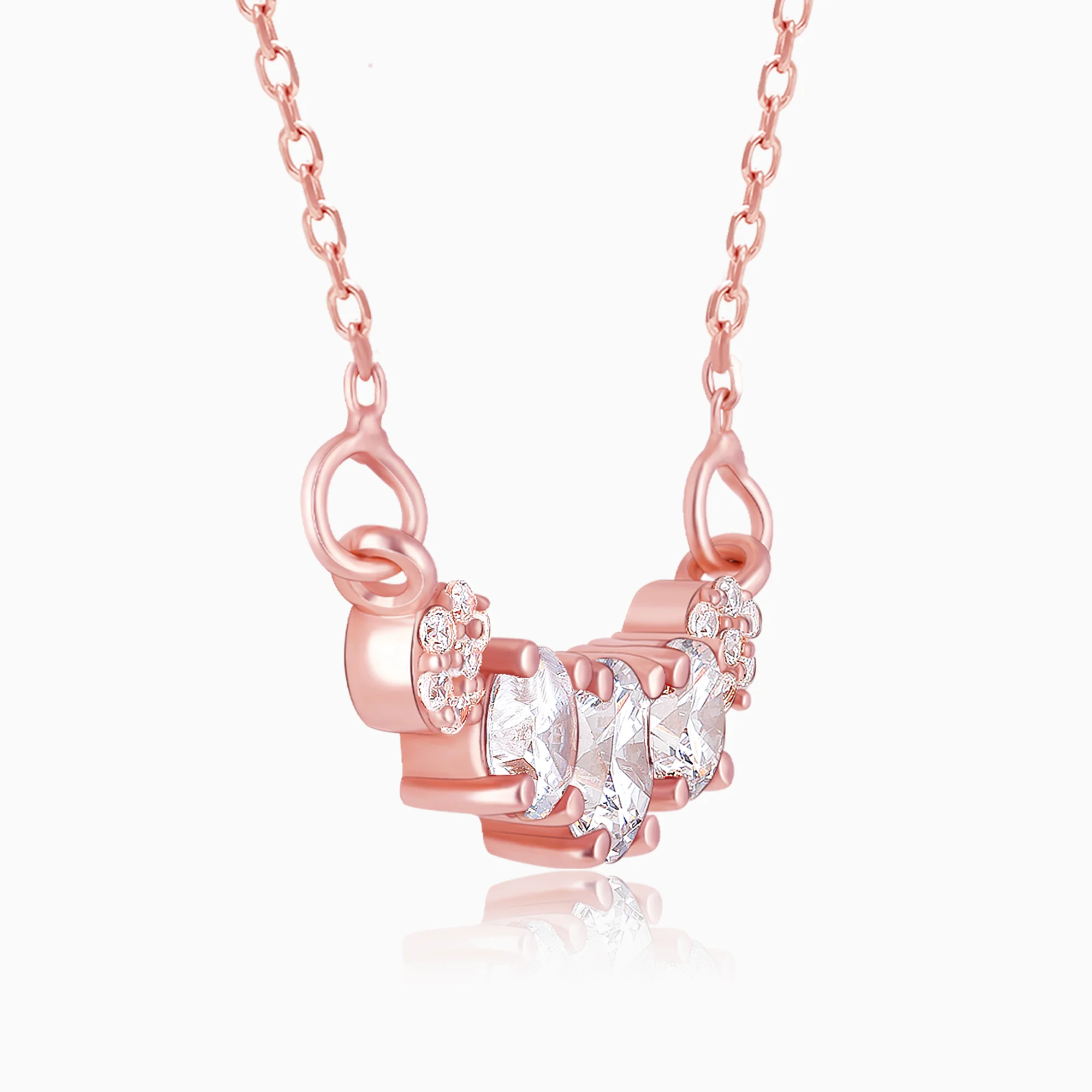 Rose Gold Zirconia Elegance Mangalsutra - Image 4
