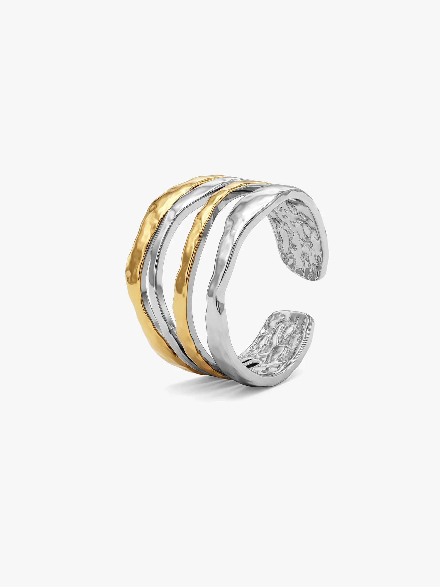 Triple Melt Dual Tone Ring (Size 15) - Image 4
