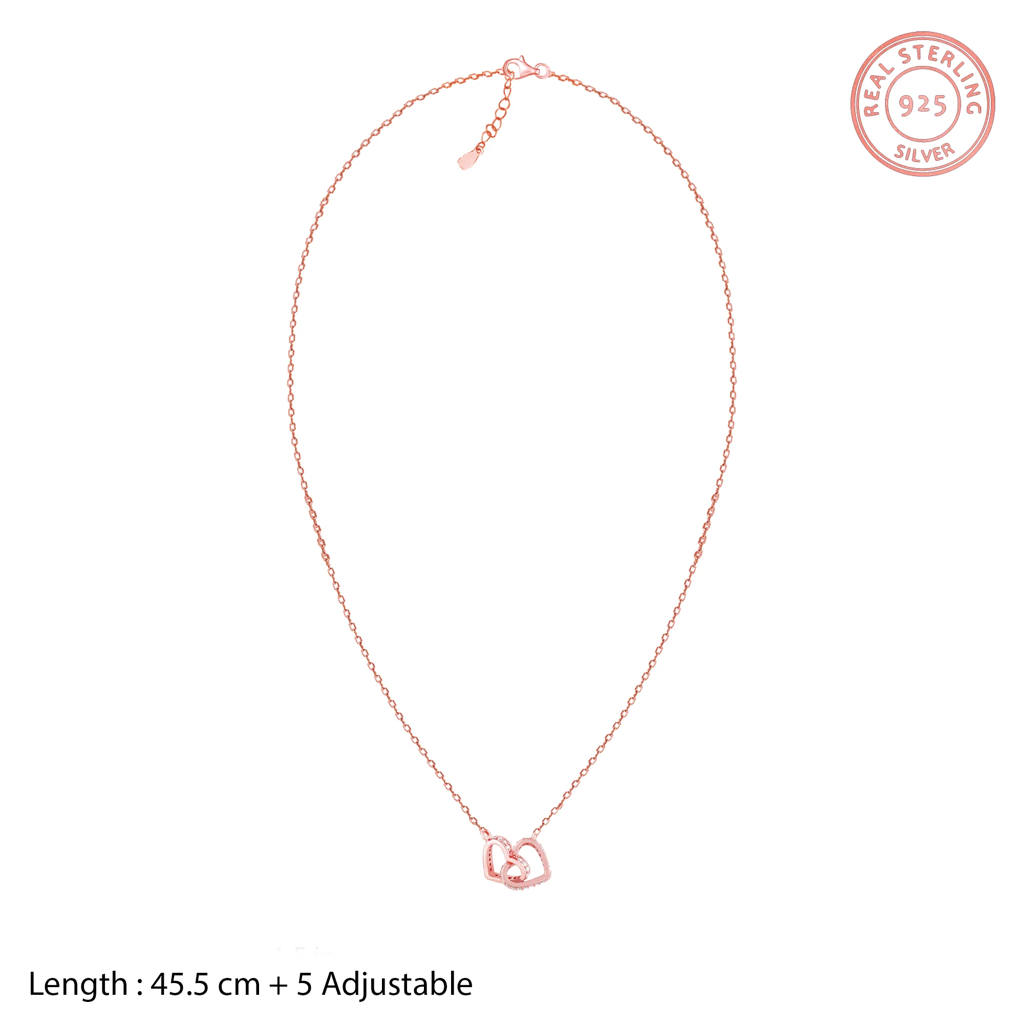 Rose Gold Locked-In-Love Necklace - Image 6
