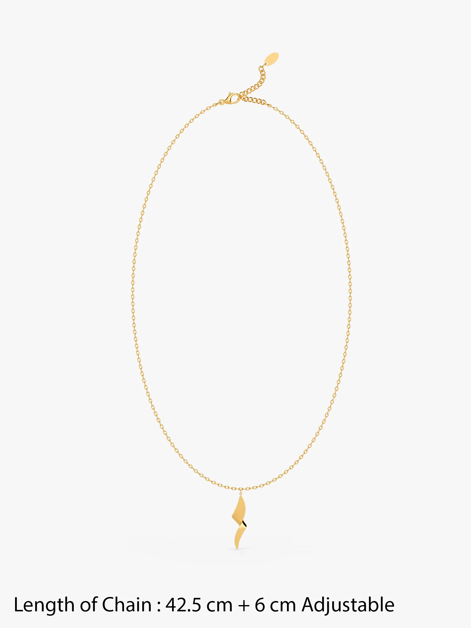 Wave Mood Gold Plated Pendant With Link Chain - Image 7