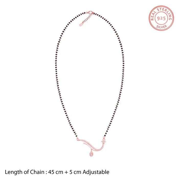 Rose Gold Eternal Tie Mangalsutra - Image 6