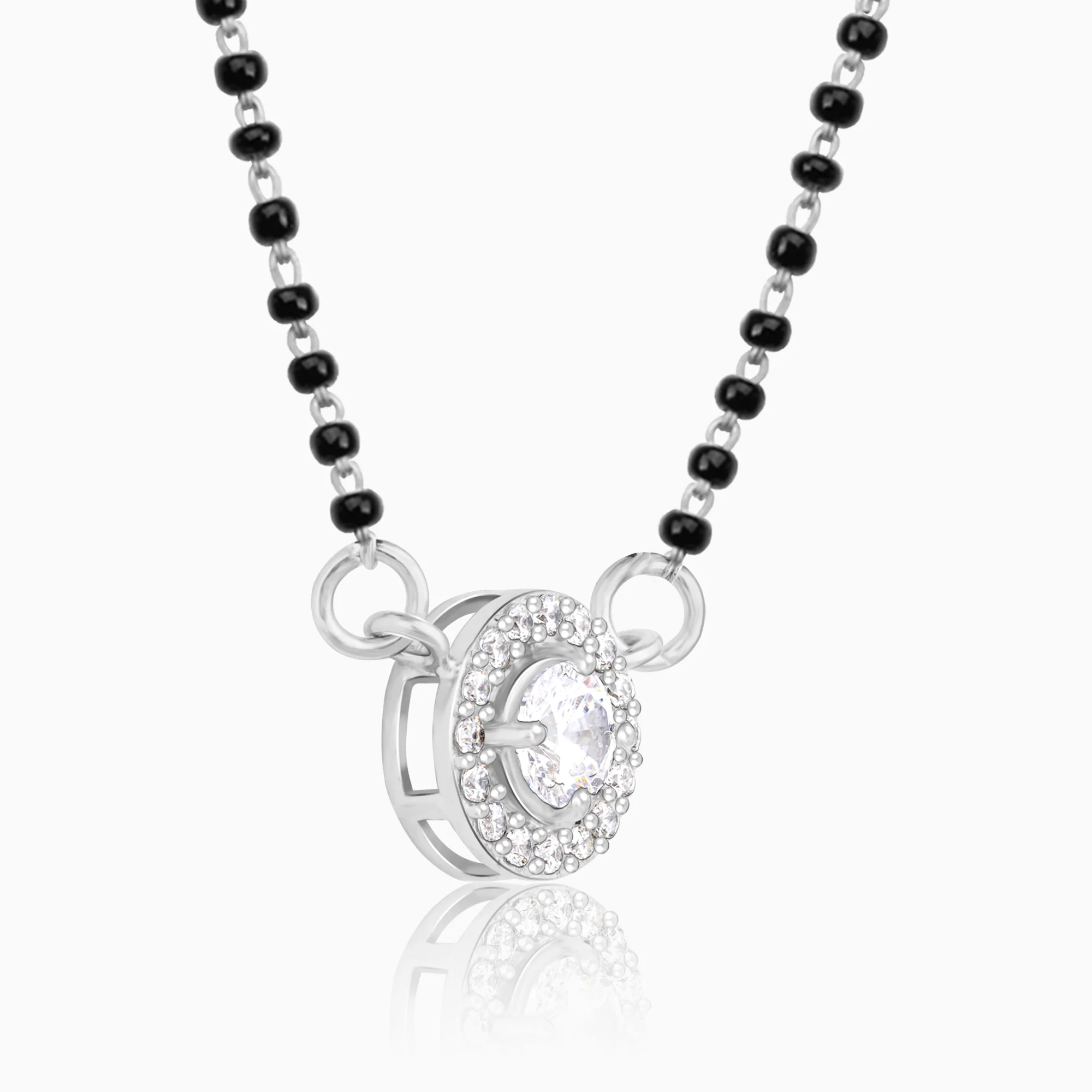 Silver Drizzle Drop Mangalsutra - Image 4